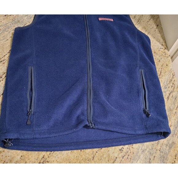 Vineyard Vines Mens Size XS Fleece Vest Blue Zip Up - Picture 5 of 12